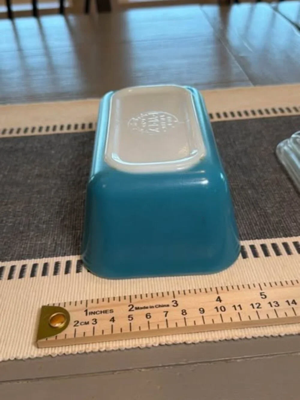 Vintage Pyrex 503 Turquoise Refrigerator Dish with Lid